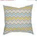 35 percent off SALE Decorative Pillow Cover Chevron Summerland Mustard Teal and Gray 20x20