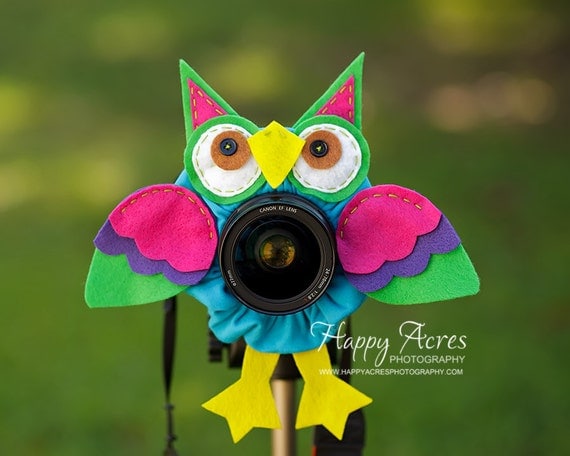 Lens Bling - Neon Owl