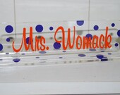 Personalized Acrylic Teacher Name Plate