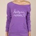 Hakuna Matata Eco Fleece Raw Edge Boat Neck Sweatshirt