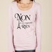 Paris Eiffel Tower No Regrets Long Sleeve Thumb Hole Shirt