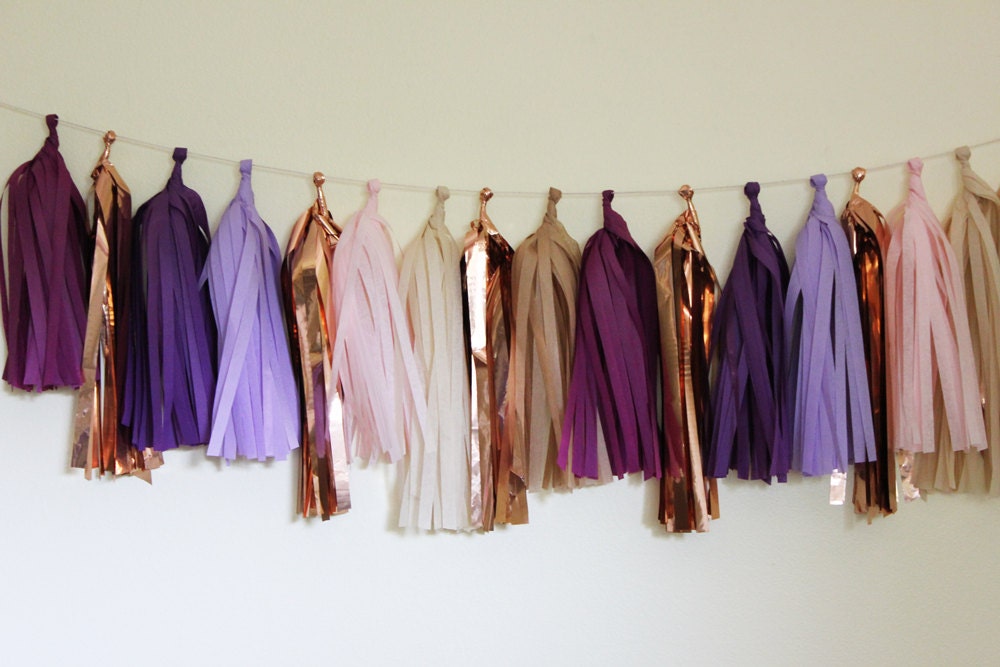 Tissue Tassel Garland-18 tassels- Posies