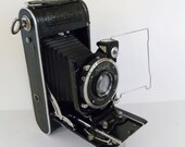 Vintage Folding Camera - Nagel Librette 16 - Made in Germany - Stuttgart - 120 Roll Film - Leather Case