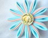 Taurus Kanzashi Hair Flower Clip