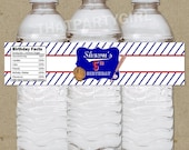 DIY Baseball Birthday Party Water Bottle Labels - Digital U Print