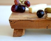 Mini Charcuterie Cutting Board Spalted Maple Footed Platter Rustic Wood Serving Tray Wedding Gift Olives Grapes