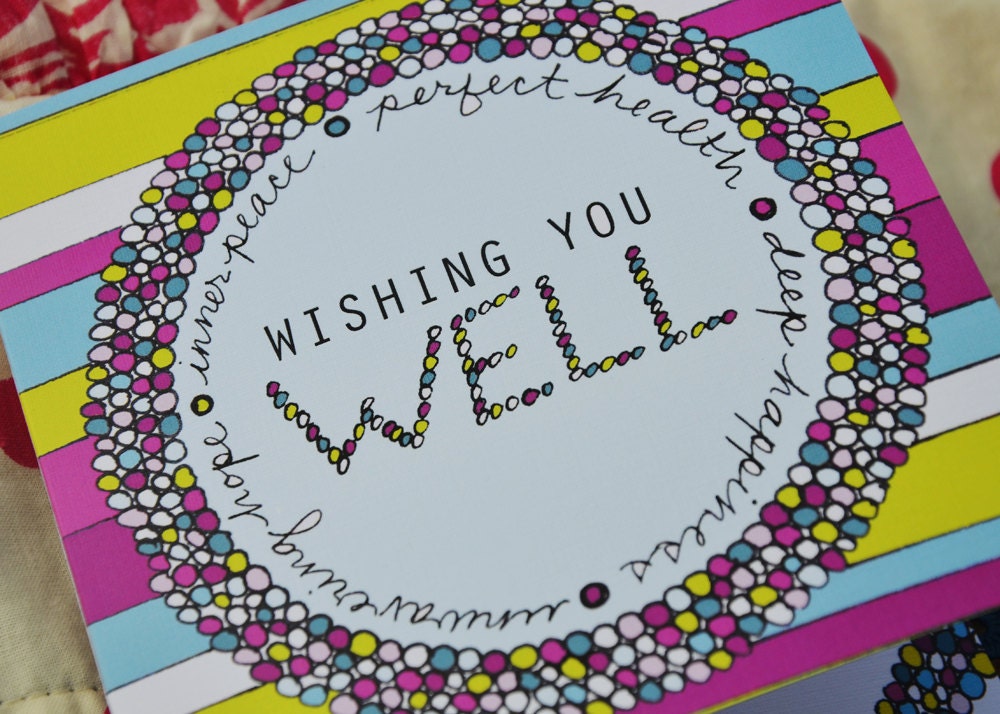 Get Well Card - Health, Happiness, Hope