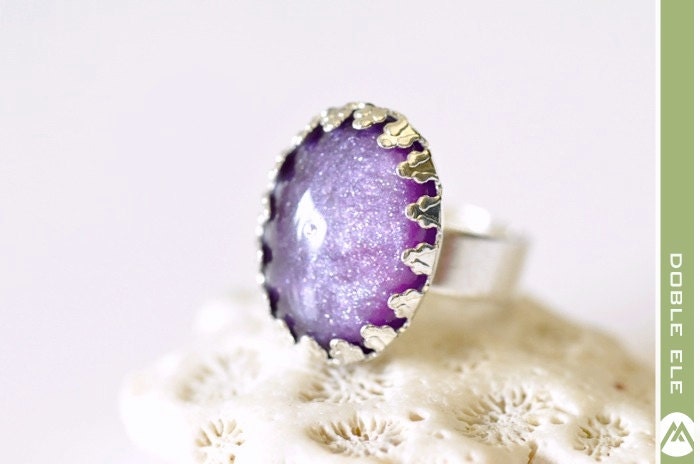Royal Crown Ring - Purple