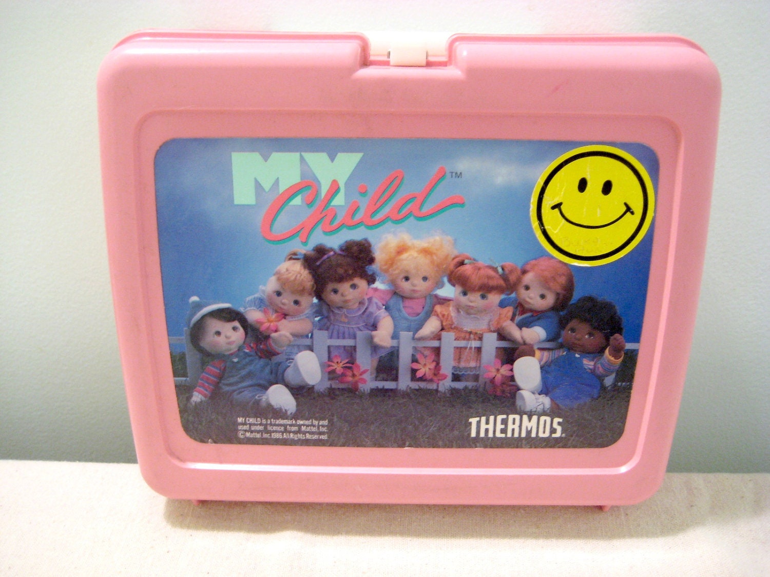 Vintage My Child Plastic 80s Lunch Box by SBVintageAndDesign