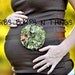 Custom Maternity Photography Prop Belly Band - Maternity Belt - Vintage Flower Camo- Perfect for the Hunter - Photo Prop