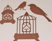 Bird Cage and Bird Die Cuts Spellbinders Bird Sanctuary Grand Calibur Set of 4 Scrapbooking Cardmaking