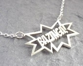 Bazinga Sterling silver handmade Pendant