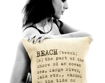 Beach Pillow Cover