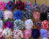 Grab Bag of 50 Shabby flower hair clips