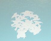 White Doves Die Cut Confetti - 50 Doves - Weddings -- Anniversaries