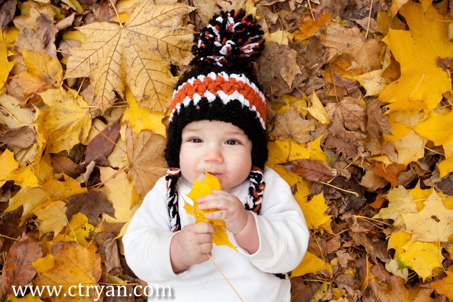 Baby SKI hat - Photo Prop - Soft Winter Hat- ANY 3 Colors - Boy or Girl - Crocheted - pixieharmony