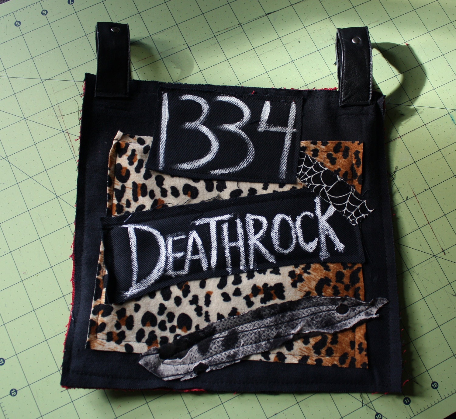 Handmade Deathrock Bum Flap bum cover 1334 punk goth accessory by Coffin Kitsch