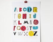 A3 Colourful Alphabet Print