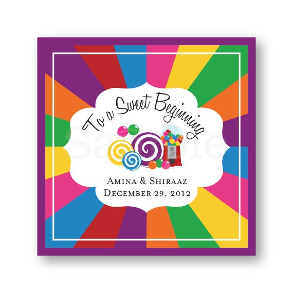 Custom Stickers in Candyland Design for Wedding or Party Candy Buffet Il_170x135