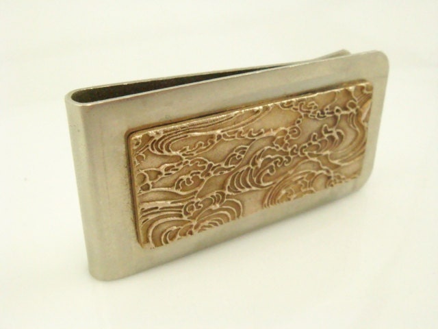 Wave Texture Money Clip
