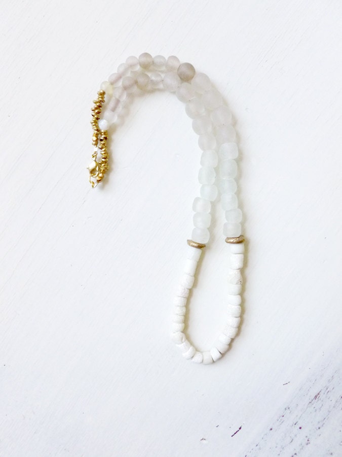 Ancient glass necklace