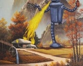 He came. He saw. He blasted a sweet beer burp- print fits 11 x 17 in frame (free shipping)