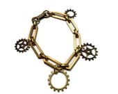 Steampunk Charm Bracelet The 7th Dimension by Dr Brassy Steampunk