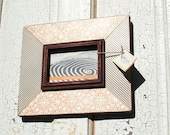 5x7 Orange Retro Pattern Frame