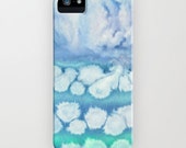 iPhone 5 case - abstract watercolor painting - blue green - phone case cover - iPhone 5 4 4s 3g case - linneaheideart
