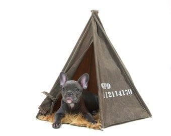 Dark Tan Waxed Canvas Field Tent by GPD 24 inch