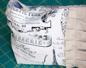 Paris and Burlap Clutch Writslet, Diaper Wristlet