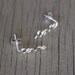 Love Earrings : Sterling Silver Plated Love Stud Earrings, Cartilage, Pair, Word, Handwritten, Cursive, Affirmation, Ear Cuff