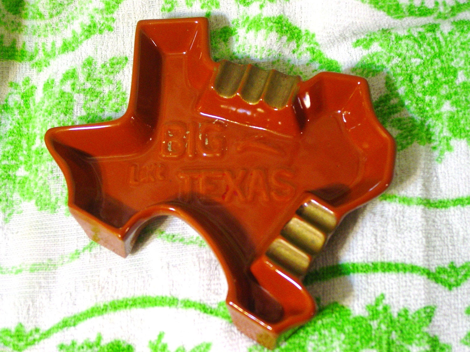 BIG Like TEXAS Ceramic Souvenir Ashtray Japan