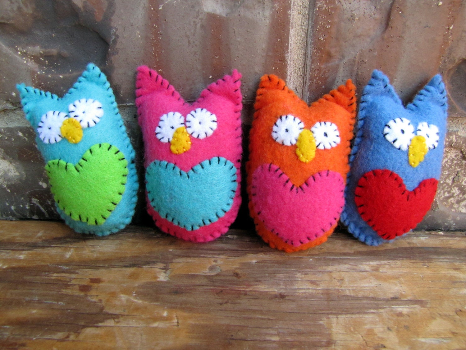 Felt Owls Baby Shower Favors, Plush Toys