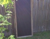 Reclaimed Upcycled Barn Wood Framed Chalkboard  - Large Oversize Chalkboard -  25" x 60"