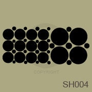 Assorted Vinyl Polka Dots Decals Custom Made