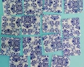 Lovely Blue and White China Pattern edible image wafer papers for your iced cookies, cupcakes and chocolates