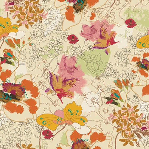 Fabric INDIE by Patricia Bravo - Art Gallery Fabrics - Wonderlust Soleil  (IN-5200) 1 yard
