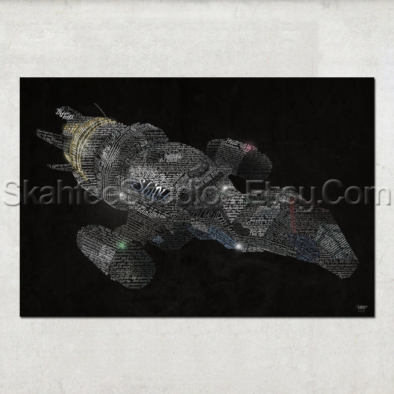 Firefly Typography Firefly Poster 27x40" (Theatrical Size)