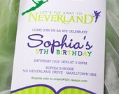 Printable Neverland Invitation - Peter Pan Tinkerbell Inspired Invitation by 505 Design Il_170x135