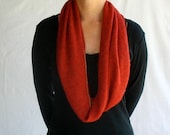 4in1 wrap infinity scarf cowl hoodie in brick red