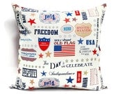 Decorative Pillow cover in United States, throw pillow, 18x18 inch pillow, envelope closure