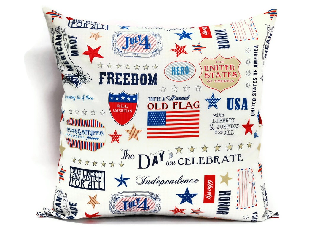 Decorative Pillow cover in United States, throw pillow, 18x18 inch pillow, envelope closure