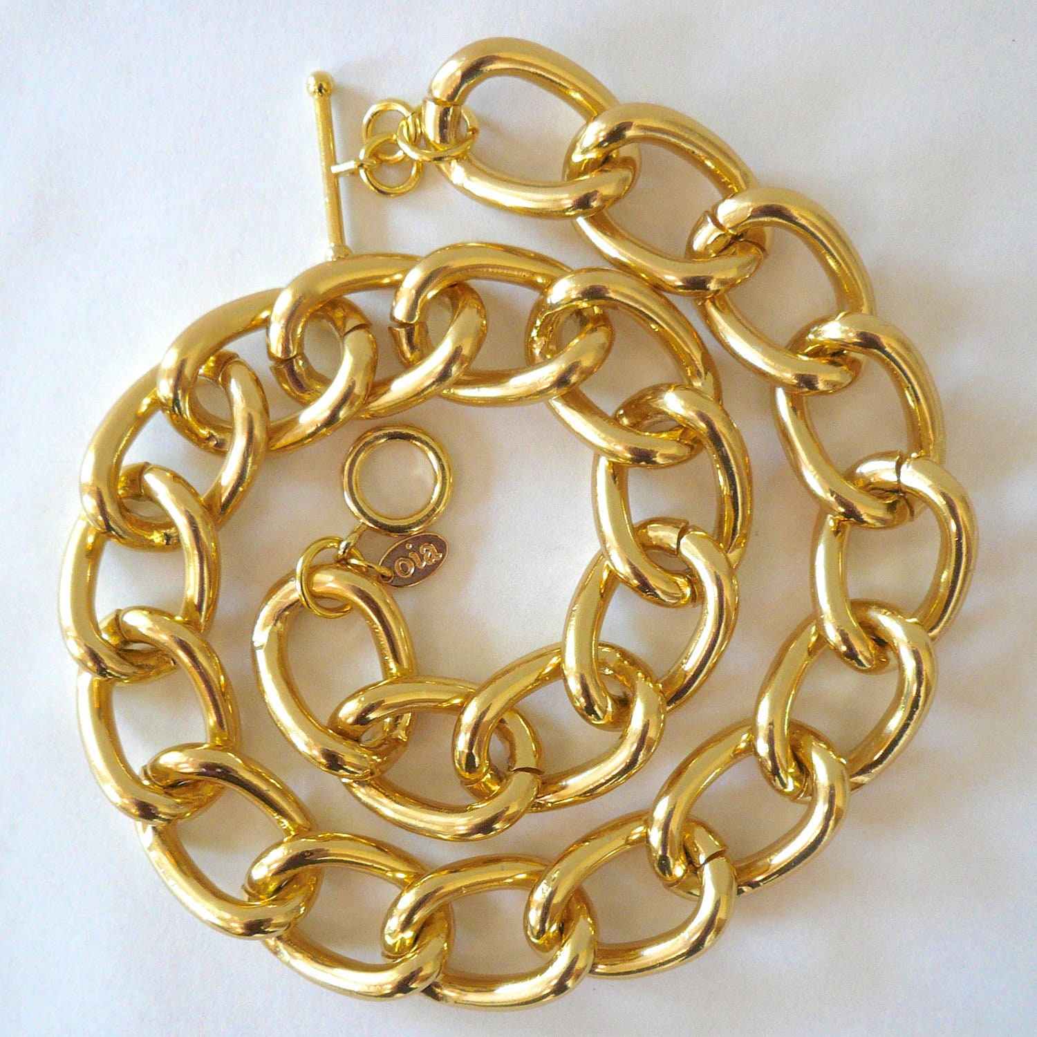 Chunky Gold Chain Link Necklace