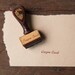 Vintage Rubber Stamp - Wooden Handle - "Oregon Coast"
