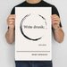 Illustration, Ernest Hemingway Quote, Art Print, Write Drunk Edit Sober Art Poster, Black and White Art, Man Cave