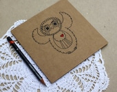 hand pulled brown owl card