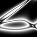 Black and white, sleek abstract, " Stylin' ", handmade fine art, 11x14" Giclee print, exclusive design, wall decor,