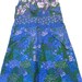 SALE 1970's Vintage Bahama Mama Floral Purple Maxi Dress (Size 6 - 8)