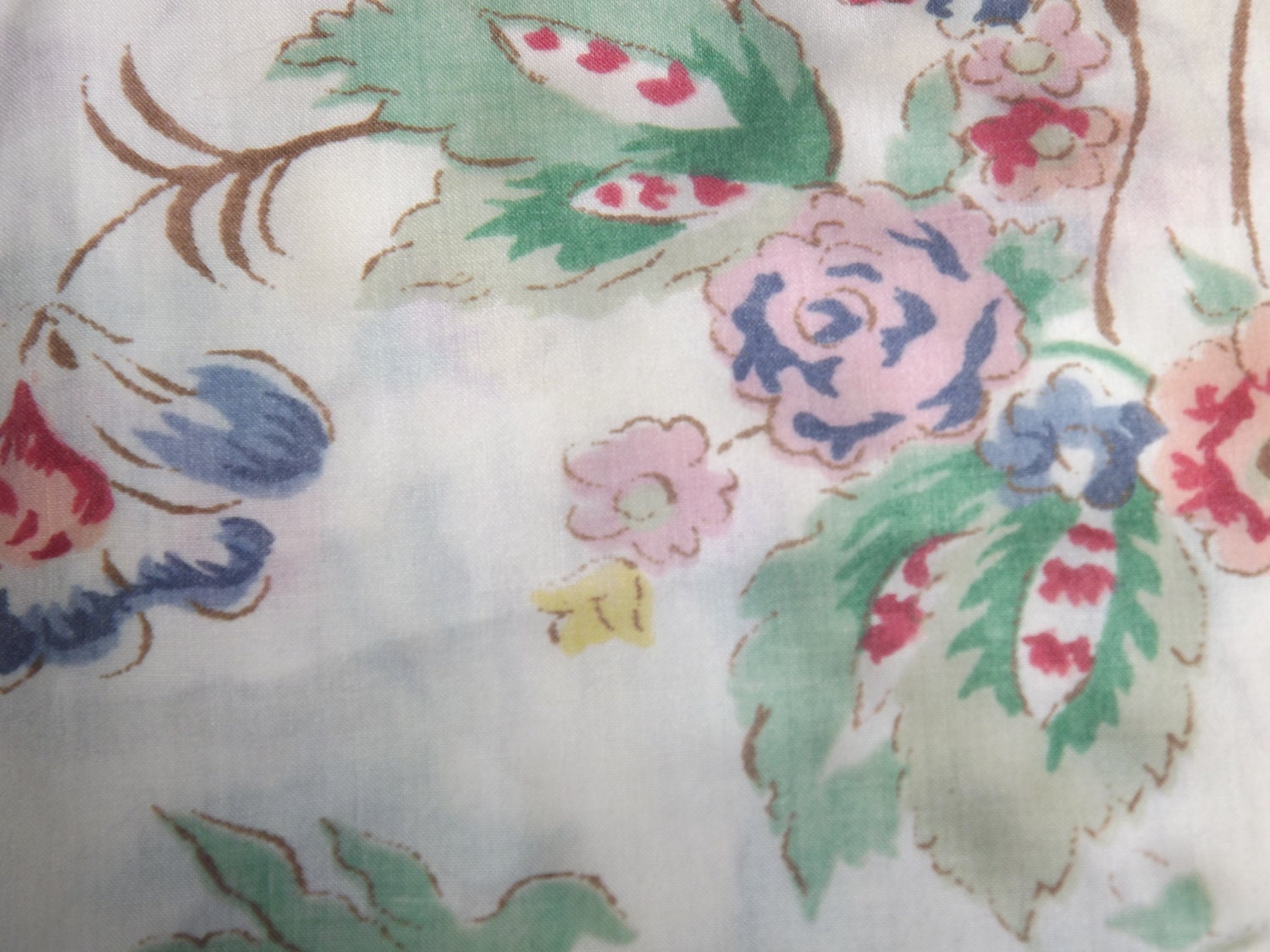 Tree Peony Vintage Full Flat Sheet